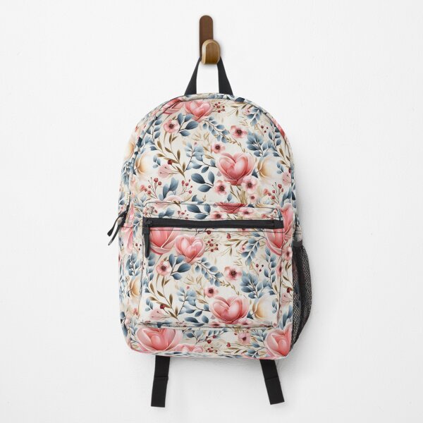 Item preview, Watercolor soft colors flower seamless pattern, designed and sold by MiraCleAI.