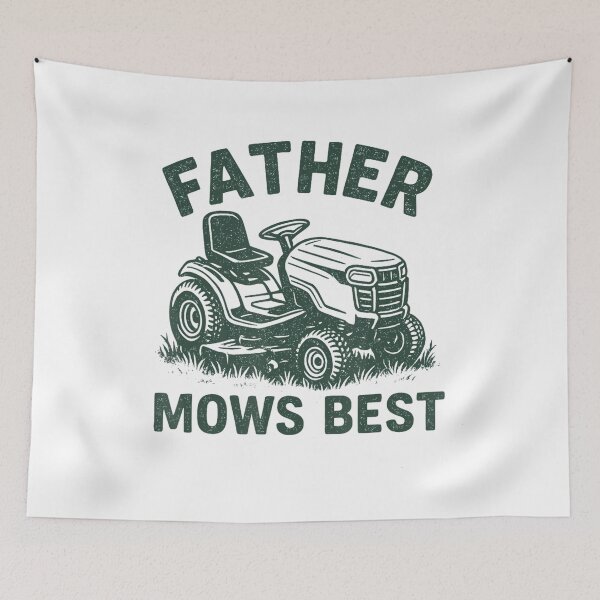 Item preview, Father Mows Best Retro Green Style designed and sold by Arfurneauxt.