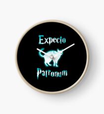 Expecto Patronum Cat. Clock
