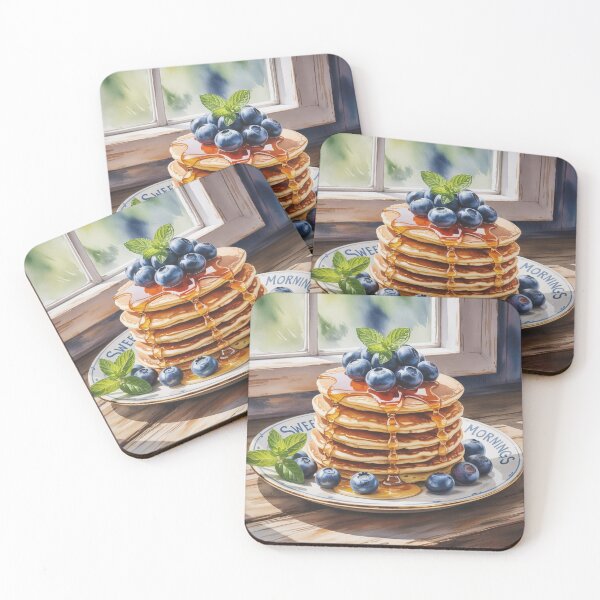 Item preview, Pancakes with Blueberries designed and sold by ArtQueen777.
