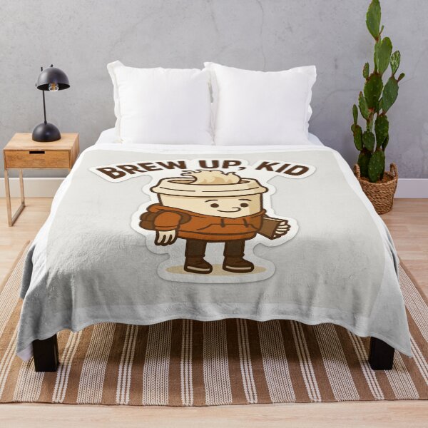 Item preview, Brew Up Kid – Funny Coffee Cartoon for Teens & Adults designed and sold by Felt & Spoken.