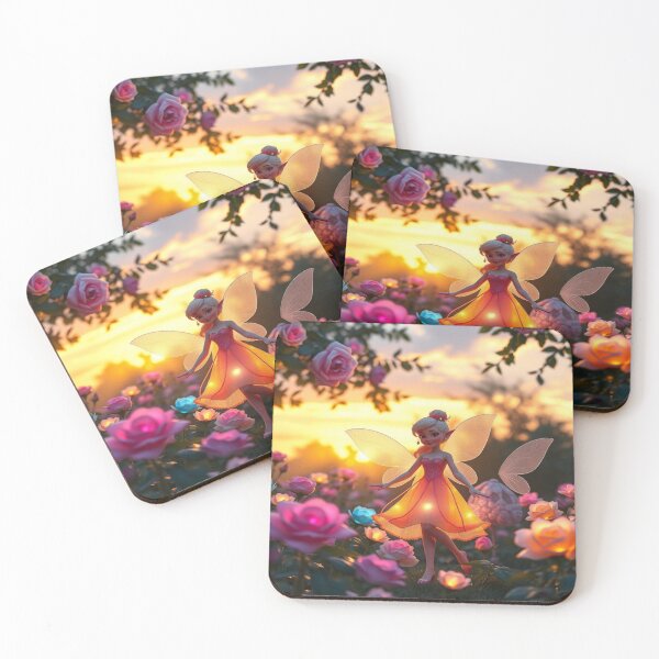 Item preview, Mystical Bloom – Glowing Roses at Sunset designed and sold by FotoworldEdel.