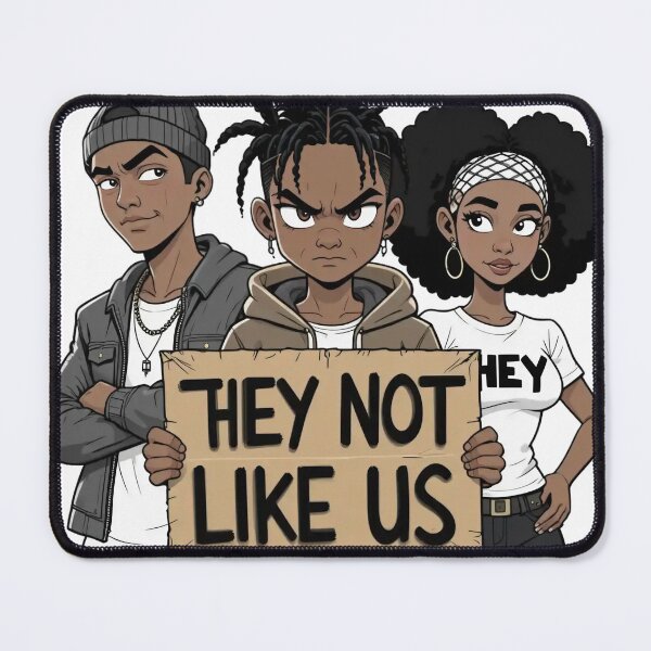Item preview, They Not Like Us – Boondocks-Style Urban Rebellion Illustration designed and sold by KriticalDesigns.