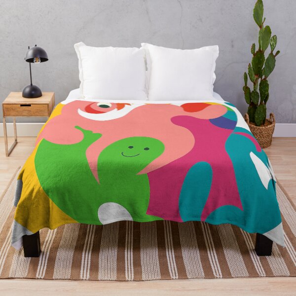Item preview, Colorful fantasy world with sun and clouds – cheerful, abstract illustration designed and sold by artbyefi.