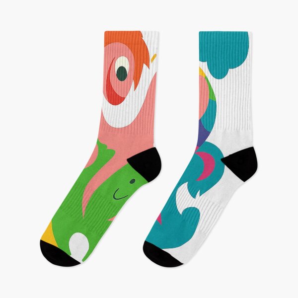Item preview, Colorful fantasy world with sun and clouds – cheerful, abstract illustration designed and sold by artbyefi.