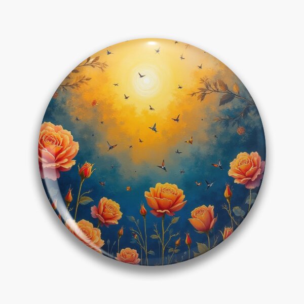 Artikelvorschau, Mystical Bloom – Glowing Roses at Sunset entworfen und verkauft von FotoworldEdel.