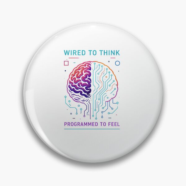 Item preview, Wired to Think, Programmed to Feel | Cyberpunk & Vaporwave Brain Circuit T-shirt designed and sold by HeartwareCo.