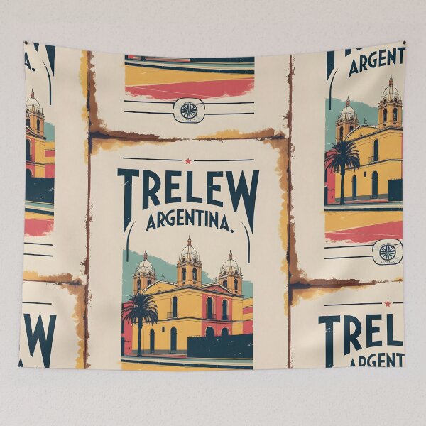 Item preview, Trelew Argentina Vintage Travel Tourism designed and sold by TravelersGems.