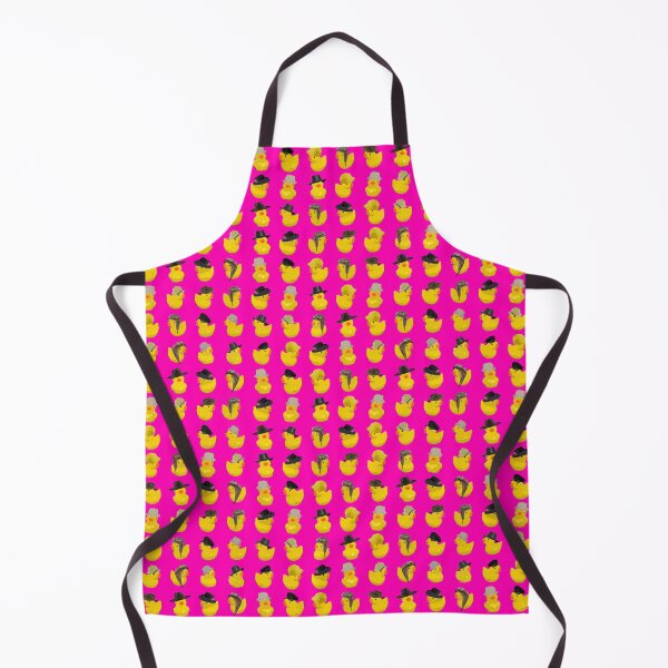 Item preview, Yellow Chicks in Hats in Rows on Hot Pink designed and sold by Art in My Loft.