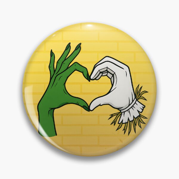 Item preview, Wicked Ship Art – Elphaba x Fiyero Heart Hands (Fiyeraba) designed and sold by PricklyBearArt.
