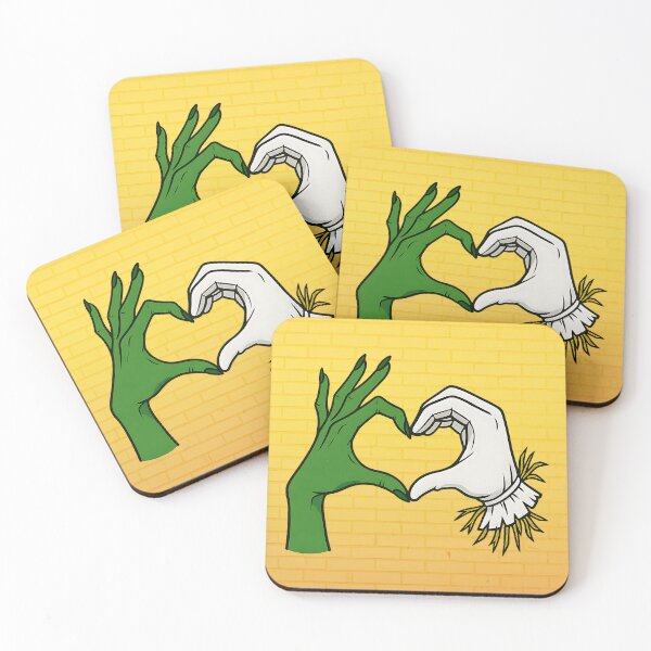 Item preview, Wicked Ship Art – Elphaba x Fiyero Heart Hands (Fiyeraba) designed and sold by PricklyBearArt.