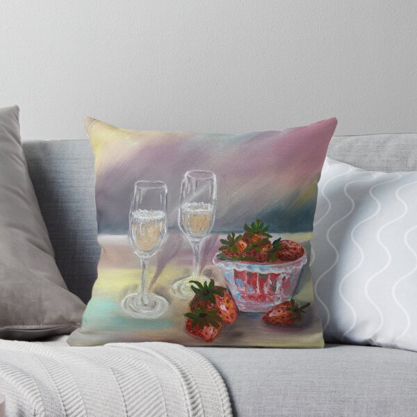 Item preview, Oil painting, art, author's painting, champagne, sweets, fruits designed and sold by InstaArtist.
