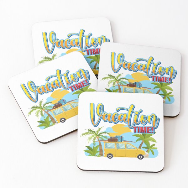 Item preview, Vacation Time – Camper Van, Luggage, Palm Trees & Tropical Sun designed and sold by chanshoping.