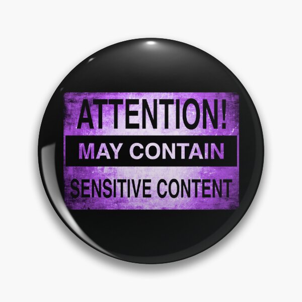 Item preview, Sensitive Content Warning - A Sensitive Caution | Funny Warning Gift designed and sold by surmind.