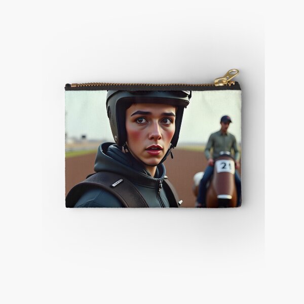 Item preview, Bravery Meets Uncertainty: Every Ride Is a New Journey; Anticipation Before the Challenge: A Veteran Rider's Moment designed and sold by Creative-RE.