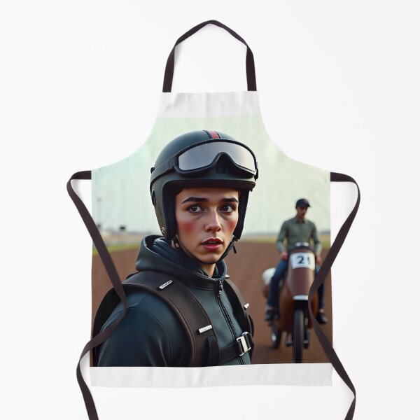 Item preview, Bravery Meets Uncertainty: Every Ride Is a New Journey; Anticipation Before the Challenge: A Veteran Rider's Moment designed and sold by Creative-RE.