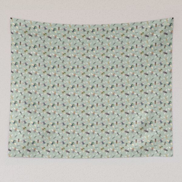 Item preview, Australian native bees on green background designed and sold by Cheryl Hodges.