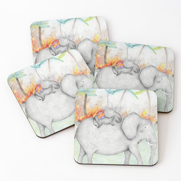 Item preview, Papa elephant and baby designed and sold by juliaweston.