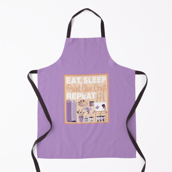 Item preview, Eat Sleep Repeat Crafting - Arts and Crafts - PURPLE designed and sold by StellarFX.