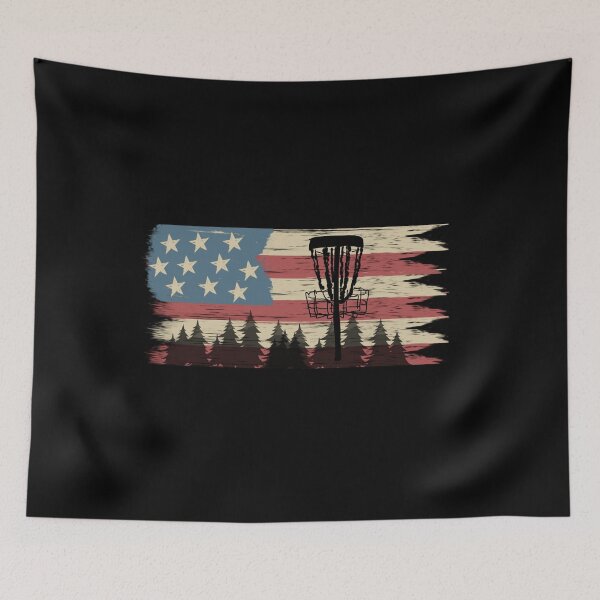 Item preview, Disc Golf US Flag Vintage Frisbee Golf designed and sold by vibeno1.