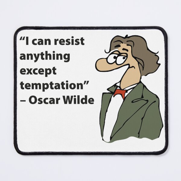 Item preview, Cartoon Wilde Quote designed and sold by DoubleCap Design.