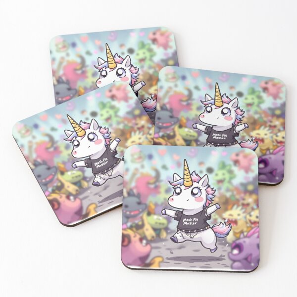 Item preview, Punk Unicorn - Cute Mosh Pit Master designed and sold by Rebel Unicorns: Ditch Rainbows for Rock 'n' Roll!.