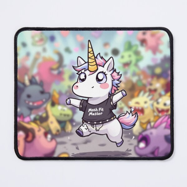 Item preview, Punk Unicorn - Cute Mosh Pit Master designed and sold by Rebel Unicorns: Ditch Rainbows for Rock 'n' Roll!.