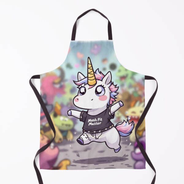 Item preview, Punk Unicorn - Cute Mosh Pit Master designed and sold by Rebel Unicorns: Ditch Rainbows for Rock 'n' Roll!.