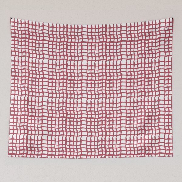 Item preview, Red squiggle check designed and sold by KateIvesArt.