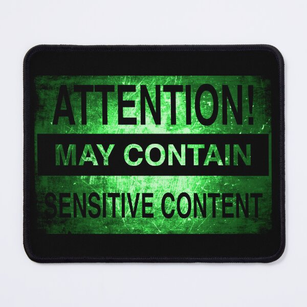 Item preview, Sensitive Content Warning - A Sensitive Caution | Funny Warning Gift designed and sold by surmind.