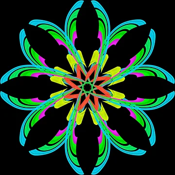 Artwork thumbnail, Multicolored mandala by Meo Design
