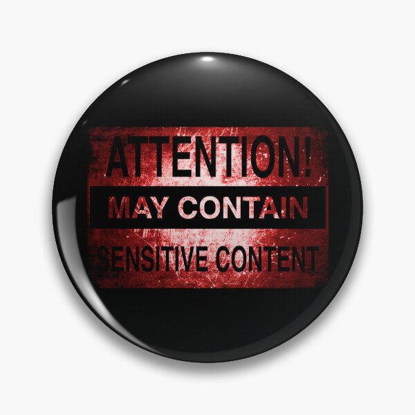 Item preview, Sensitive Content Warning - A Sensitive Caution | Funny Warning Gift designed and sold by surmind.
