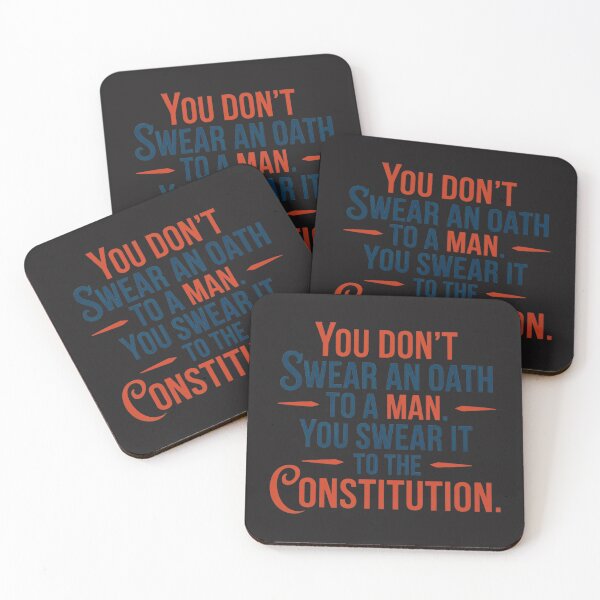 Item preview, You Don’t Swear An Oath To A Man. You Swear It To The Constitution: Patriotic Protest Art designed and sold by elynne9.