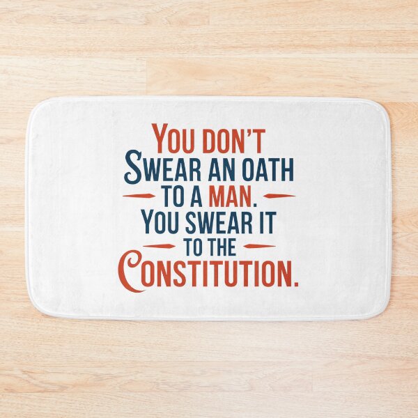 Item preview, You Don’t Swear An Oath To A Man. You Swear It To The Constitution: Patriotic Protest Art designed and sold by elynne9.