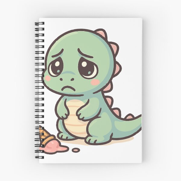 Item preview, Oops! Sad Dino Drops His Ice Cream designed and sold by fadilow.