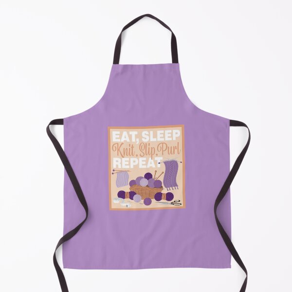 Item preview, Eat Sleep Repeat Knitting - Knitting items - PURPLE designed and sold by StellarFX.