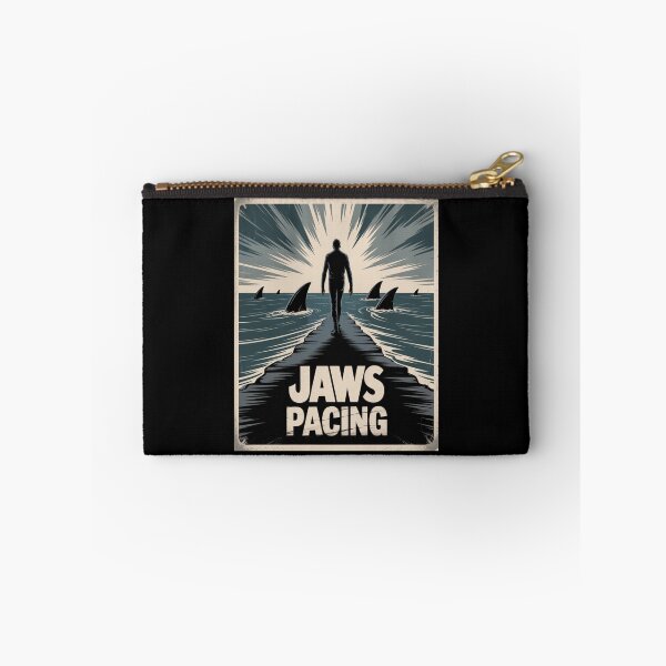 Item preview, Jaws Pacing Suspenseful Silhouette Graphic Tee designed and sold by stickercuffs.