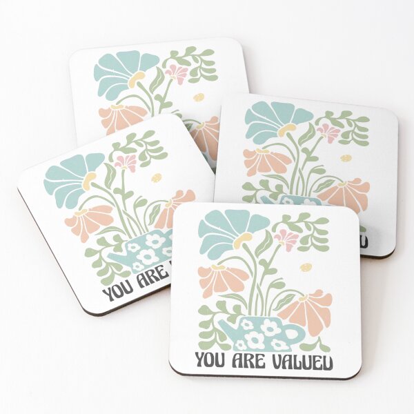 Item preview, You Are Valued Floral Watering Can Illustration designed and sold by NOCTIS GALLERY .
