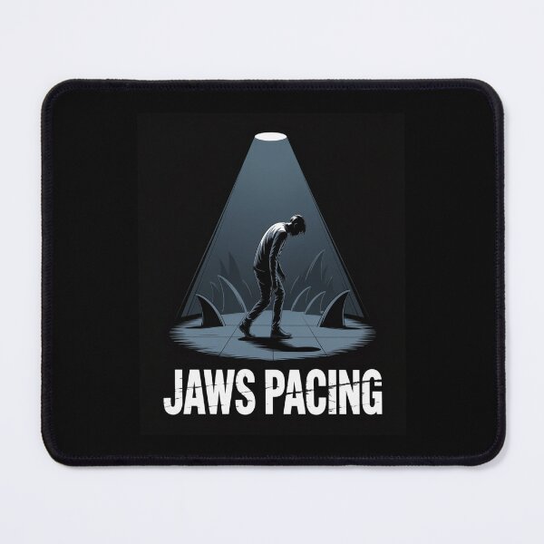 Item preview, Jaws Pacing Suspenseful Silhouette Graphic Tee designed and sold by stickercuffs.