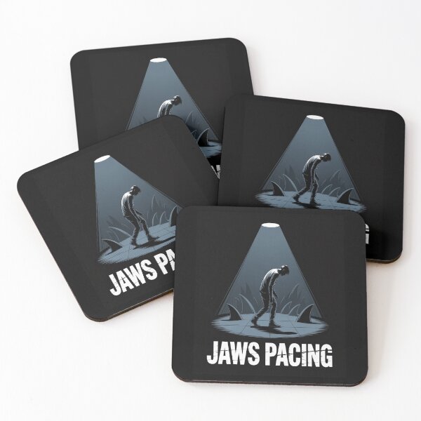 Item preview, Jaws Pacing Suspenseful Silhouette Graphic Tee designed and sold by stickercuffs.