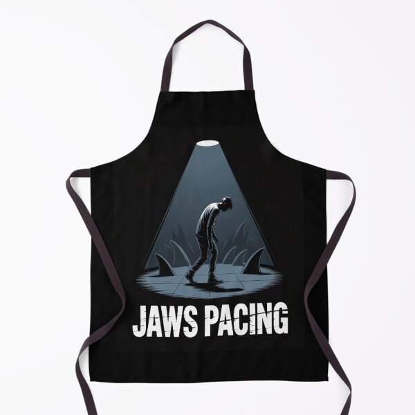Item preview, Jaws Pacing Suspenseful Silhouette Graphic Tee designed and sold by stickercuffs.