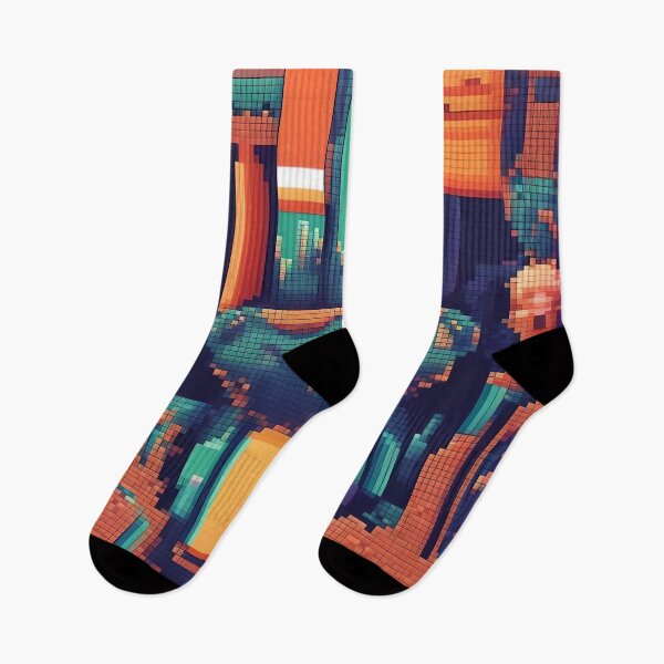 Item preview, Pixelated City Life Abstract Art designed and sold by Esterlane.