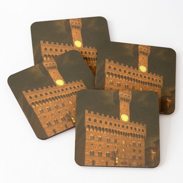 Item preview, Palazzo Vecchio Florence | Dark Renaissance Oil Painting Style designed and sold by UnsignedTalentCreative.