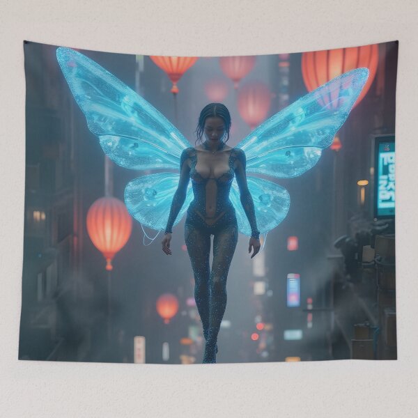 Item preview, Fiber-Optic Sovereignty Above the Glow designed and sold by vividcrucibledesigns.