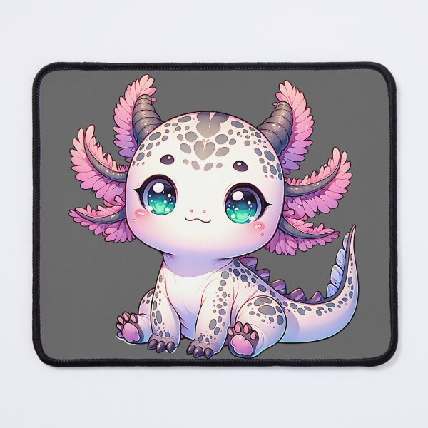 Item preview, Little Moat Monster Kawaii Fantasy Creature Dragon Hybrid Axolotl 2 designed and sold by 3rd Eye Perceptions.