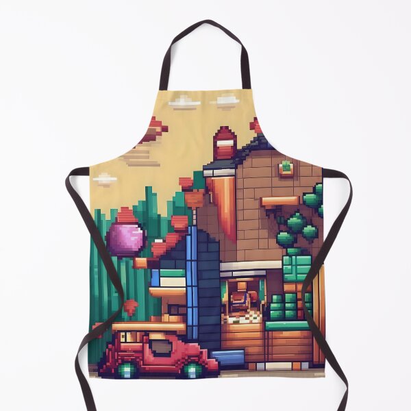 Item preview, Pixelated House Abstract Art designed and sold by Esterlane.