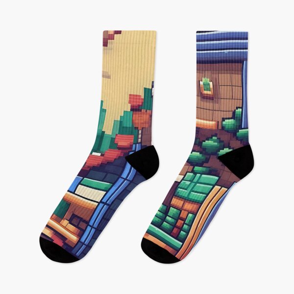 Item preview, Pixelated House Abstract Art designed and sold by Esterlane.