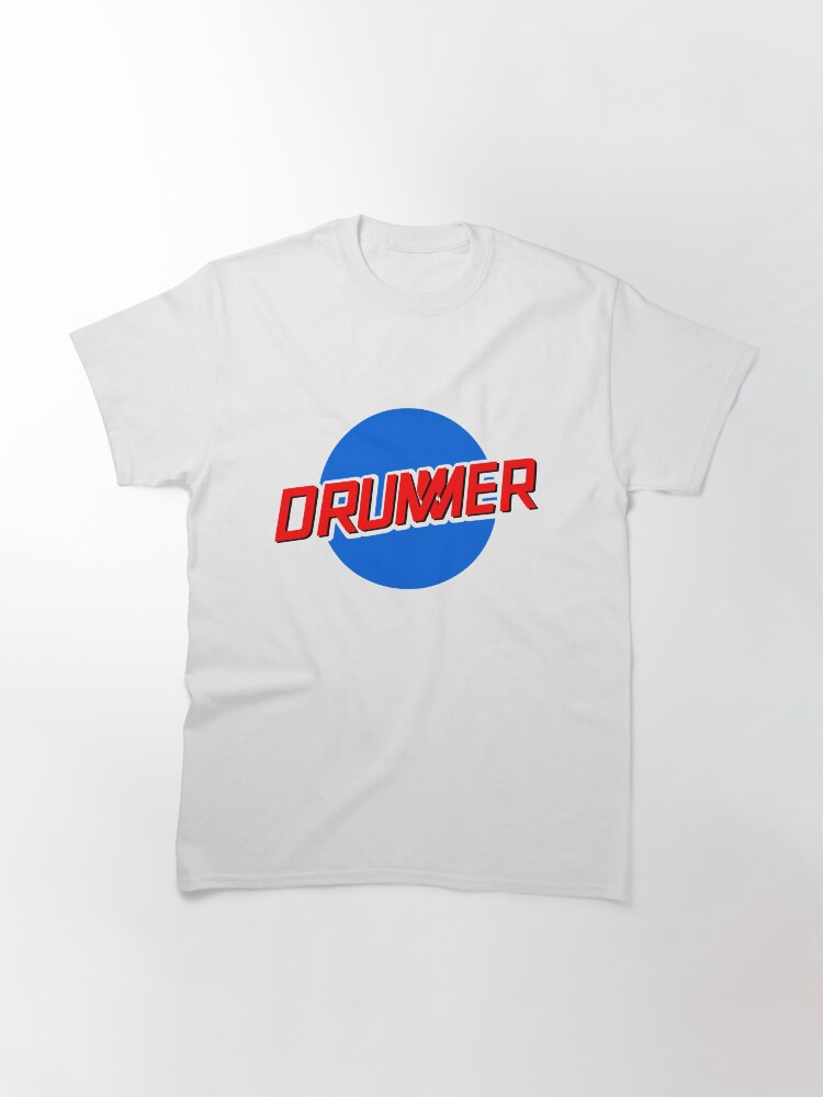 Alternate view of DRUMMER Meatball Logo Classic T-Shirt