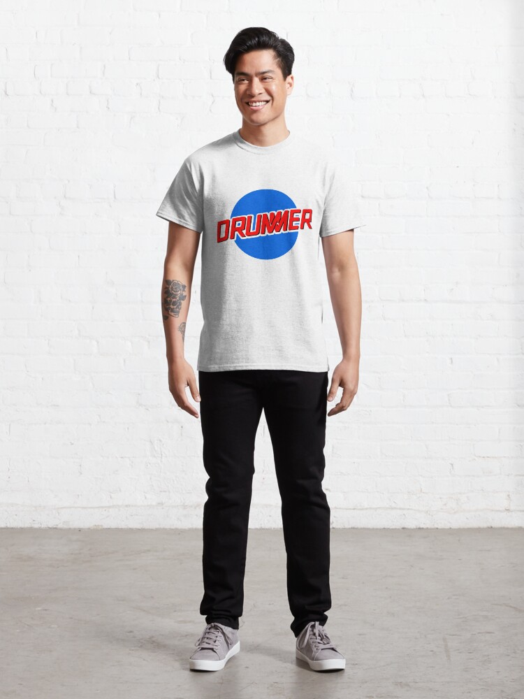 Alternate view of DRUMMER Meatball Logo Classic T-Shirt
