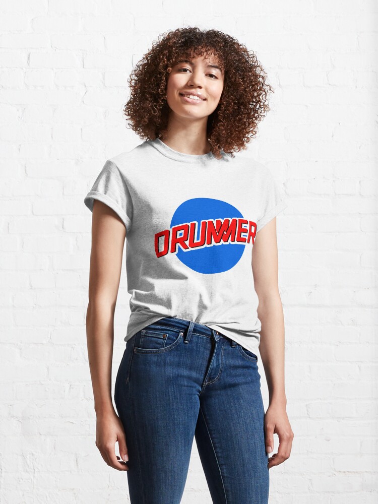 Alternate view of DRUMMER Meatball Logo Classic T-Shirt